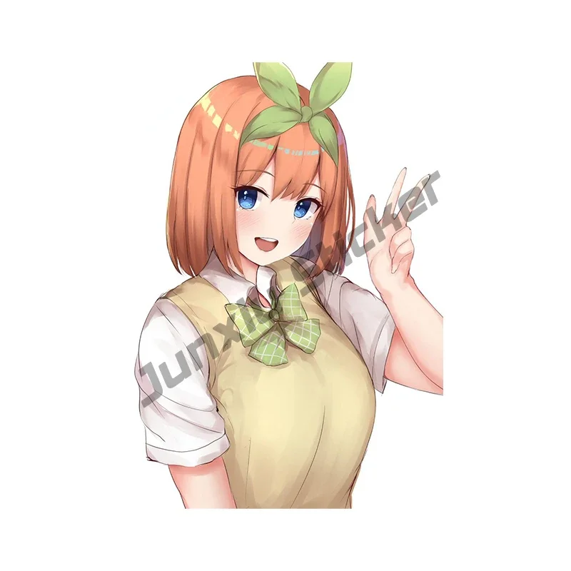 Фото Yotsuba Nakano 5, Toubun No Hanayome, автомобильная наклейка, доска для серфинга, наклейка на окна, водостойкая виниловая наклейка для автомобиля №4