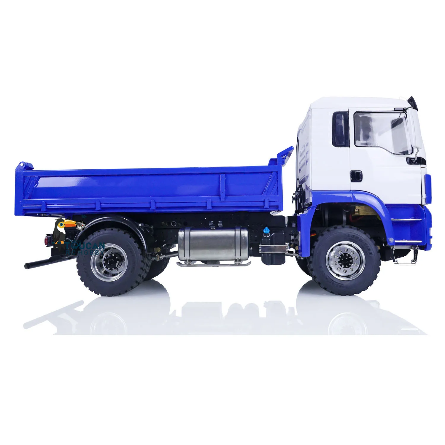 Фото LESU 1/14 RC гидравлический самосвал 4x4 TGS радиоуправление собранный самосвал модель автомобиля игрушки для взрослых с двигателем ESC сервопривод THZH1525 №3