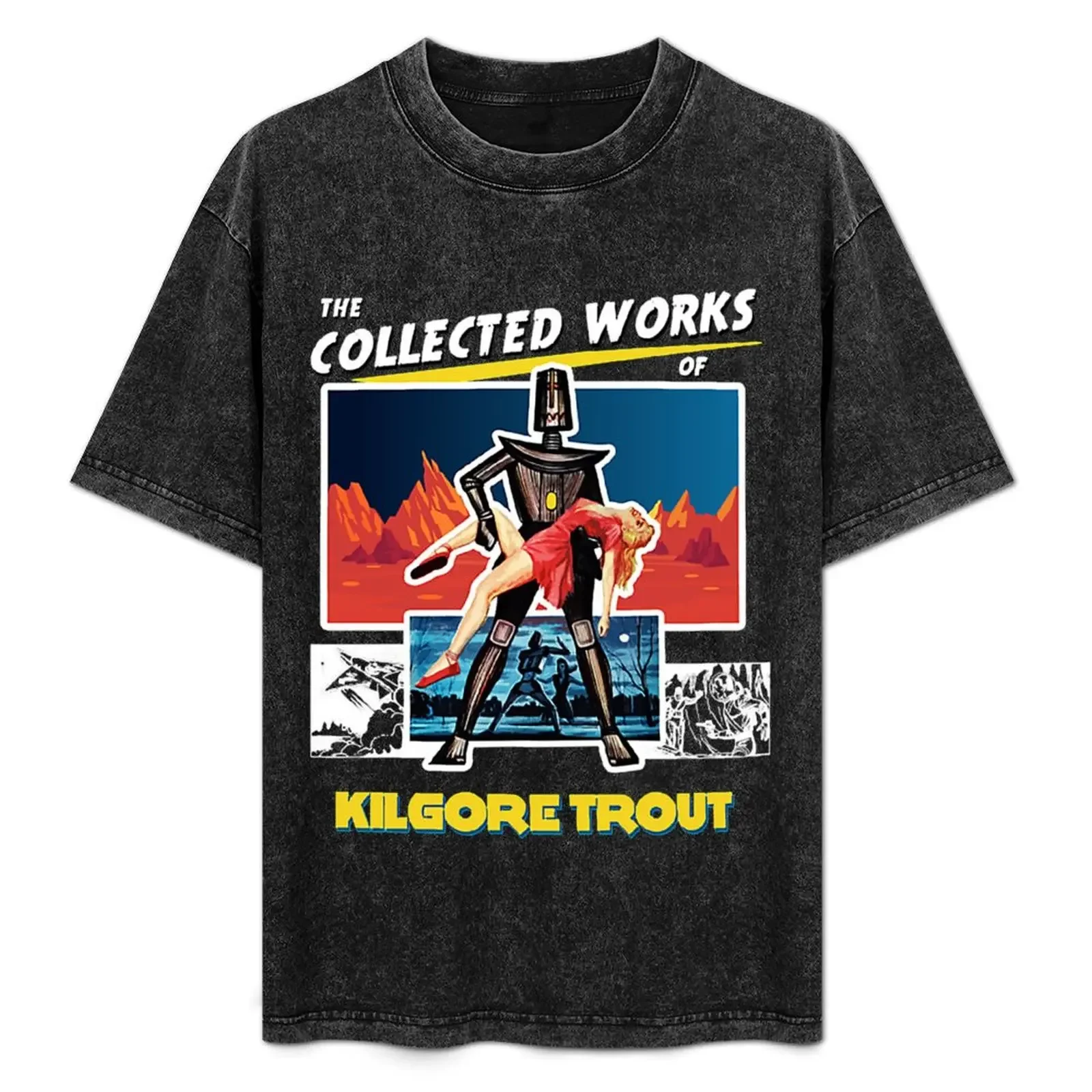Футболка The Collected Works of Kilgore Trout, топы, уличная одежда, мужские футболки с рисунком