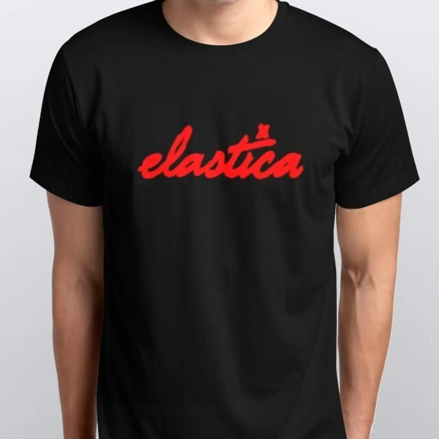 ФУТБОЛКА ЭЛАСТИКА Все размеры S M L XL XXL цвета Черный, Белый