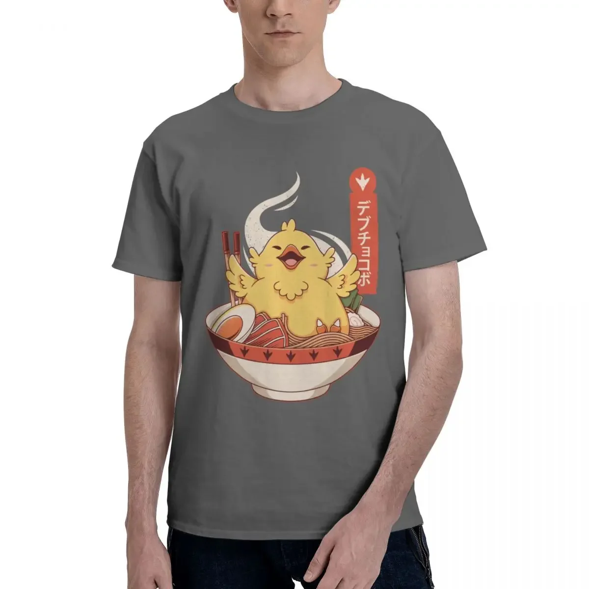 Фото Мужская одежда Sephiroth Ffvii финальная фантазия смешная толстая футболка Chocobo мен идея футболка для мужчин Одежда harajuku graphic №5