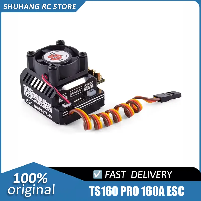 SKYRC TORO TS160 160A Бесщеточный регулятор скорости с датчиком — 6 В/7,4 В BEC |   Для туристических автомобилей, багги и гусеничных машин 1/10