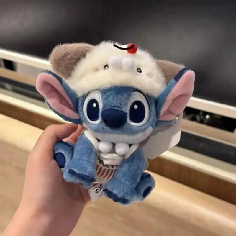 Фото Kawaii Stitch креативное моделирование плюшевые игрушки мультяшная плюшевая кукла изысканный рюкзак кулон рождественские праздничные подарки для мальчиков и девочек №2