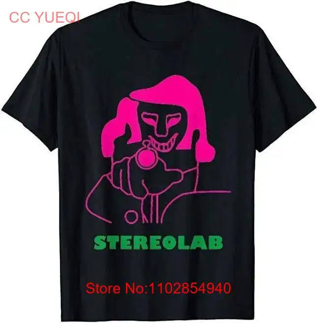 Черная футболка Stereolab с коротким рукавом 6P6039