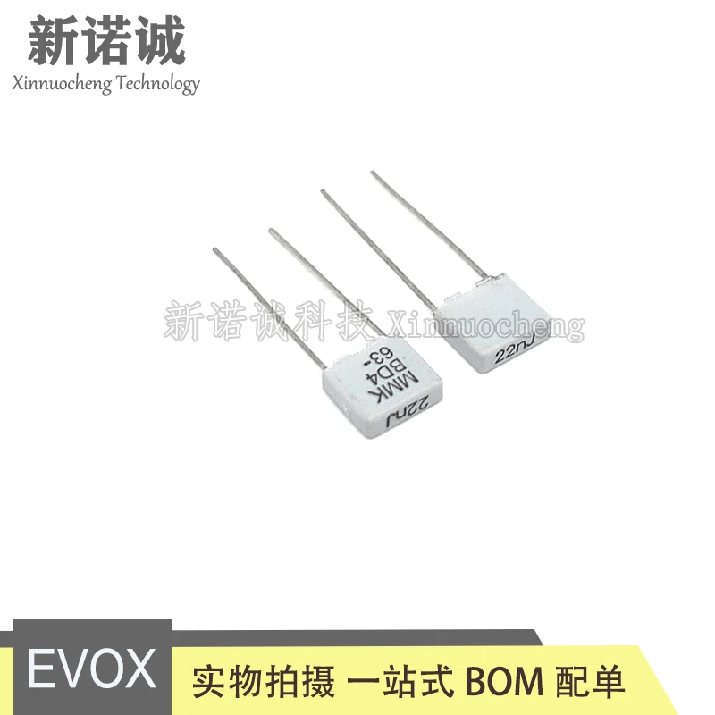 10 шт./30 шт./100 шт./лот EVOX RIFA MMK 63 в 22NF 22nJ63 фольгированный пленочный конденсатор 63V0.022UF 0,022 UF 63V223 223 63V22NF ножное расстояние 5 мм