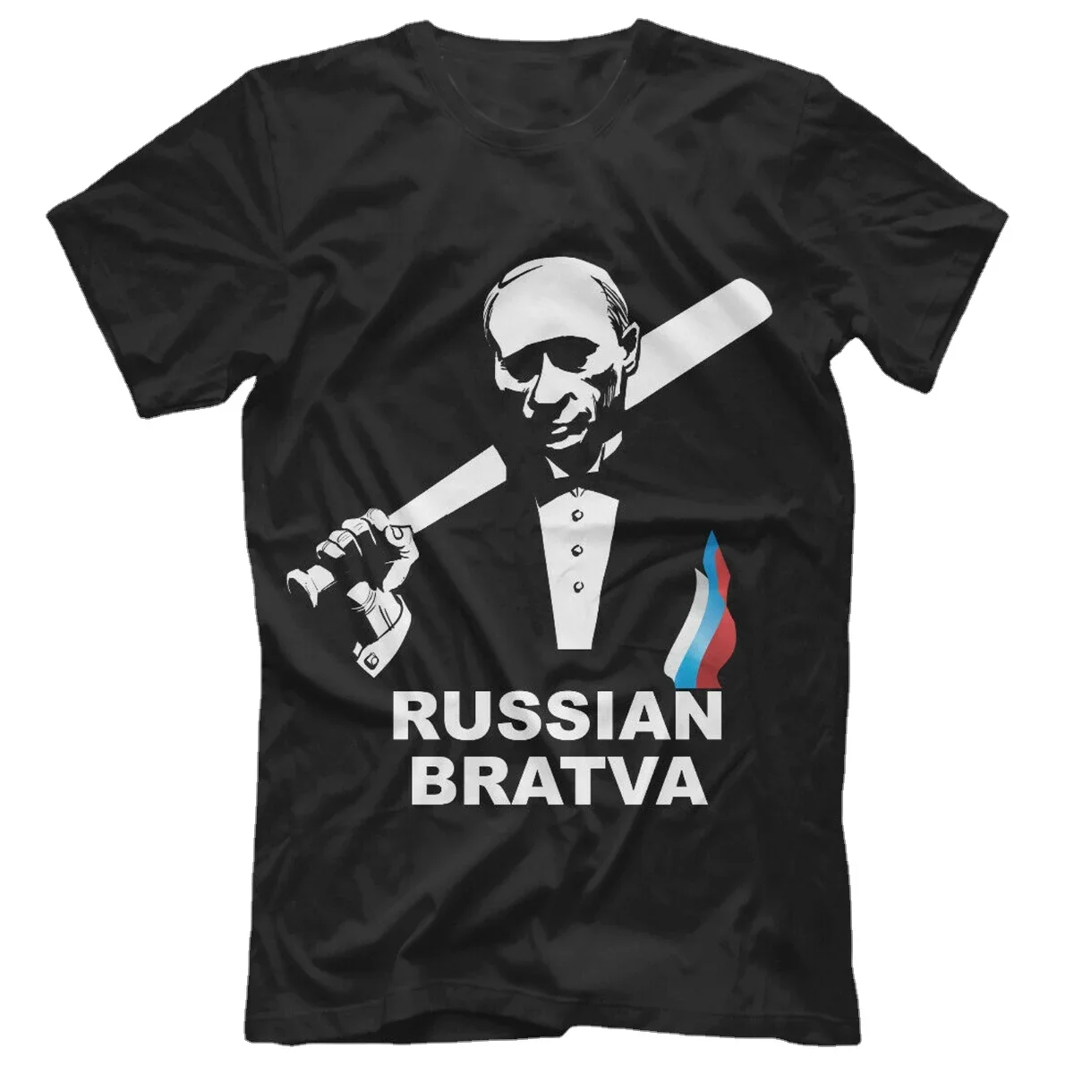 Футболка с забавным юмором РОССИЙСКИЙ БРАТВА Хулиган Хулли. Летняя хлопковая мужская футболка с коротким рукавом и круглым вырезом, новинка S-3XL