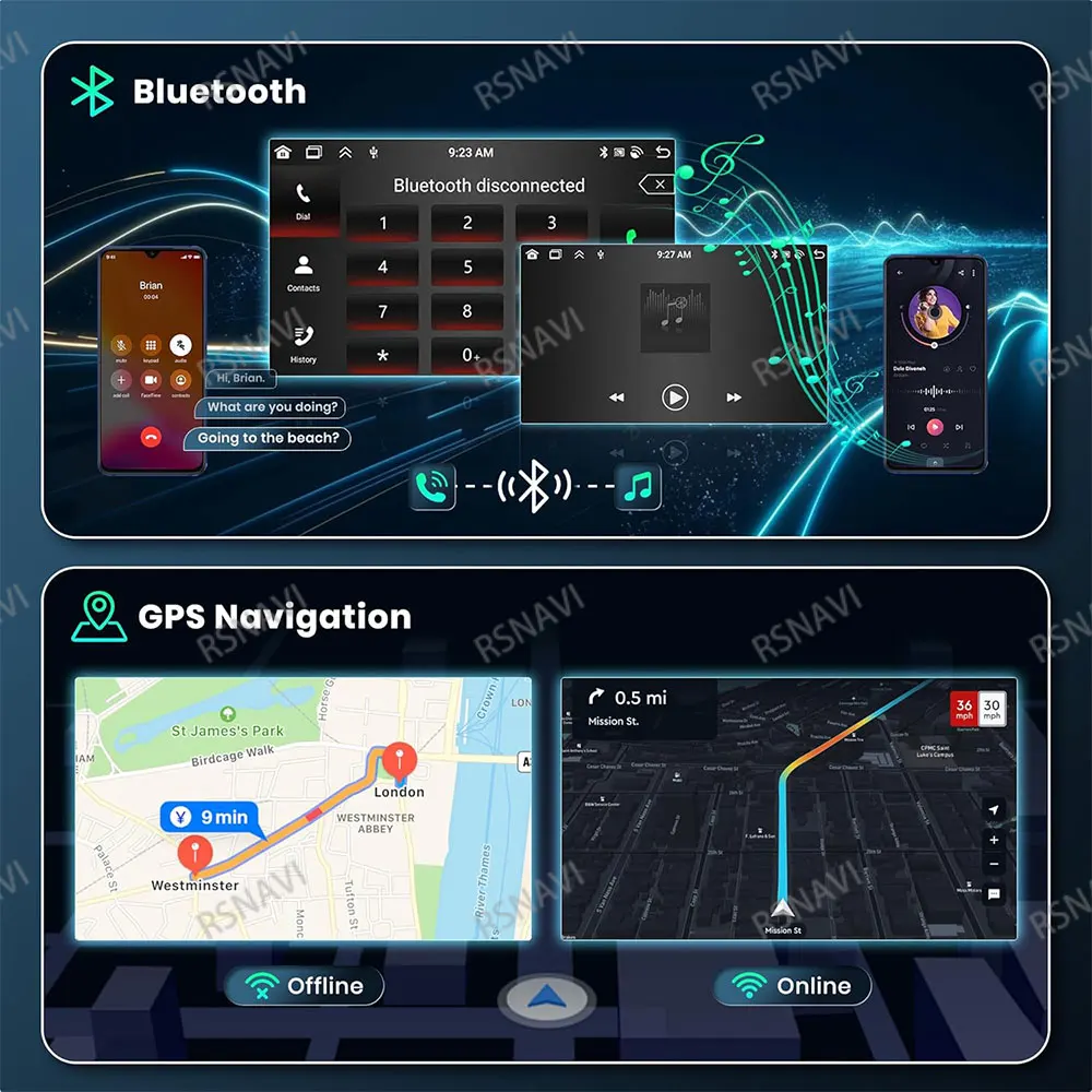 Фото Автомобильный радиоприемник Android 15 для Skoda Fabia 2 2008 2009 2010 2011 2012 2013 AI Voice BT QLED Qualcomm Стерео АВТО DVD Мультимедиа IPS №4