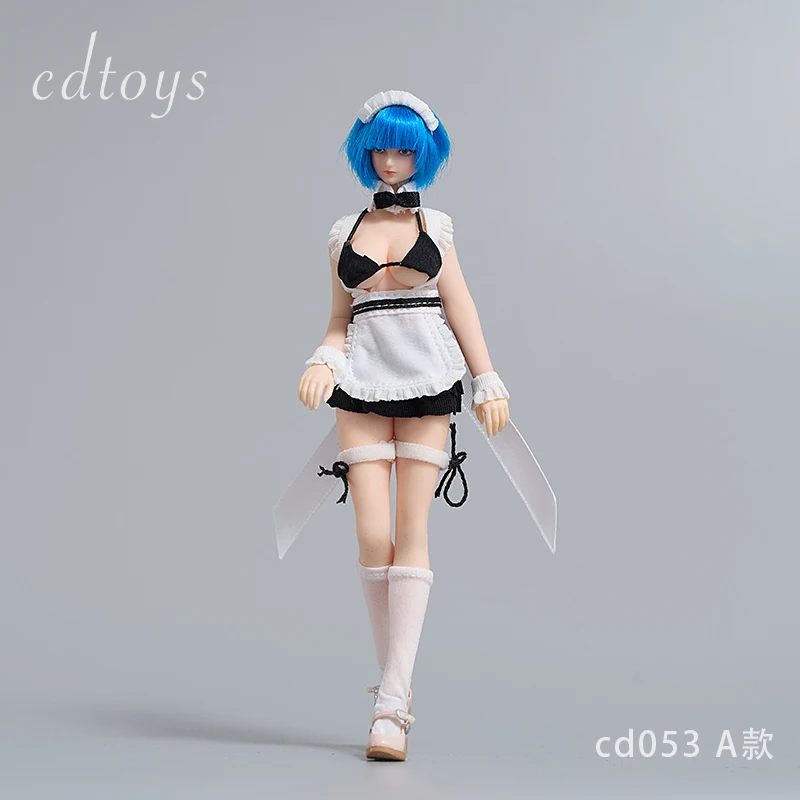 Фото cdtoys cd053 масштаб 1/12, женский милый наряд горничной, комплект одежды, подходит для 6-дюймовой фигурки солдата, куклы №4