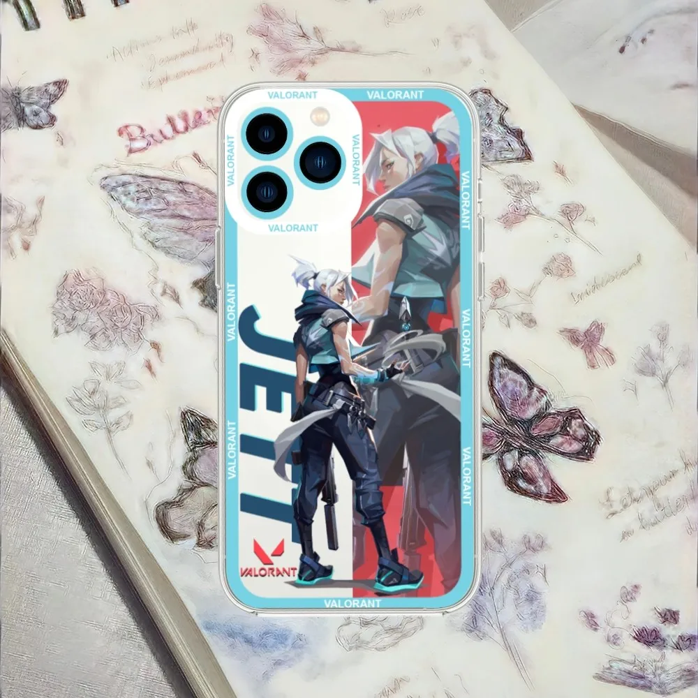 Фото Чехол для телефона Game Valorant Jett Viper для Samsung S21, S22, S23 PLUS lite, ультрапрозрачный чехол №2