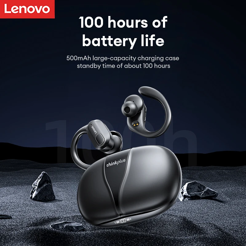 Новые беспроводные Bluetooth-наушники Lenovo XT80 TWS V5.3, спортивные подвесные наушники, игровая музыкальная гарнитура с низкой задержкой