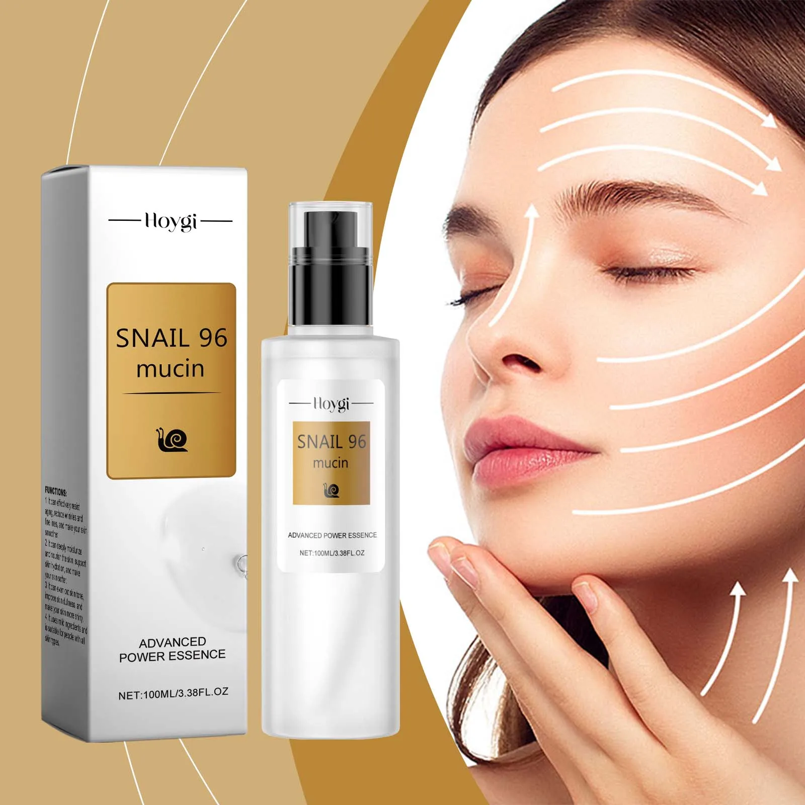 Фото Snail 96 Mucin Power Essence — улучшенная увлажняющая сыворотка для лица, 100 мл |   Корейский уход за кожей с 96% фильтратом секреции улитки №5