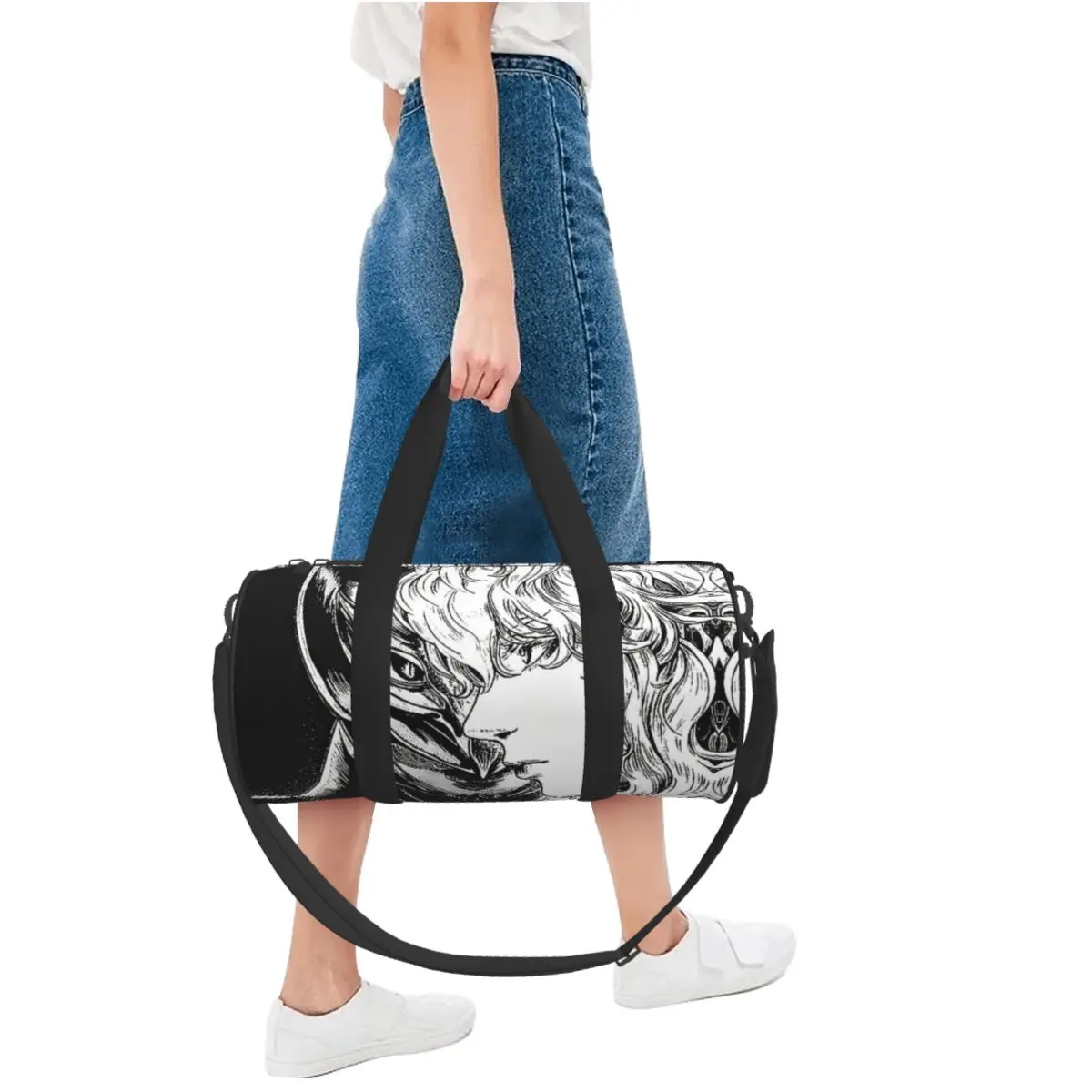 Фото Japan Anime Bereserk Gym Bag Mange Travel Training Sports Bags Men Pattern Gym Accessories Funny Fitness Bag Portable Handbags №5
