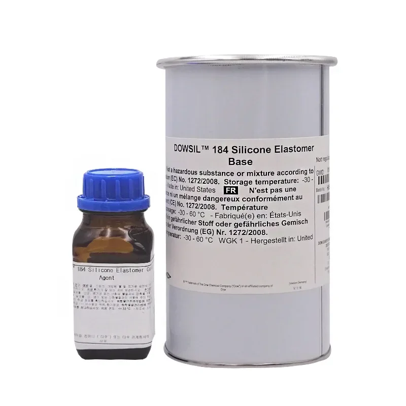 Dow Corning DC184 PDMS Полидиметиллоксановый высокопрозрачный оптический клей, оригинальный, США