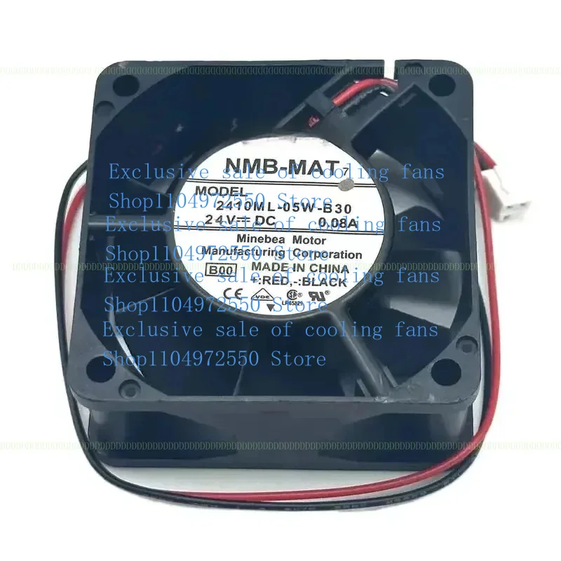 Для NMB-MAT 2410ML-05W-B30 DC 24 В 0,08 А 60x60x25 мм 2-проводной охлаждающий вентилятор для сервера