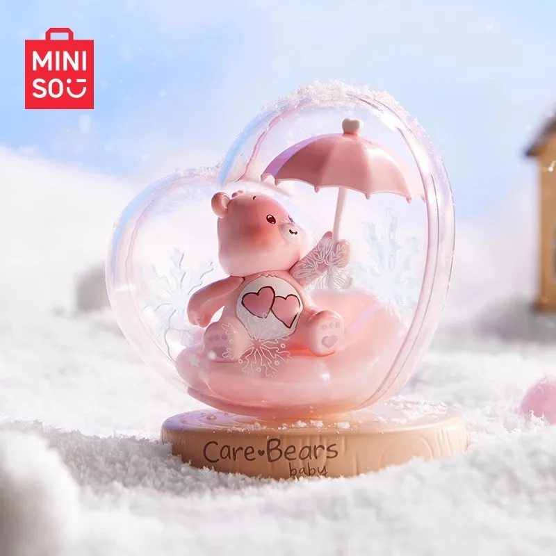 Hot Miniso Blind Box Care Bears Weather Forecast Series Mystery Peripheral Figures Cartoon Decorative Tabletop Ornaments Gifts