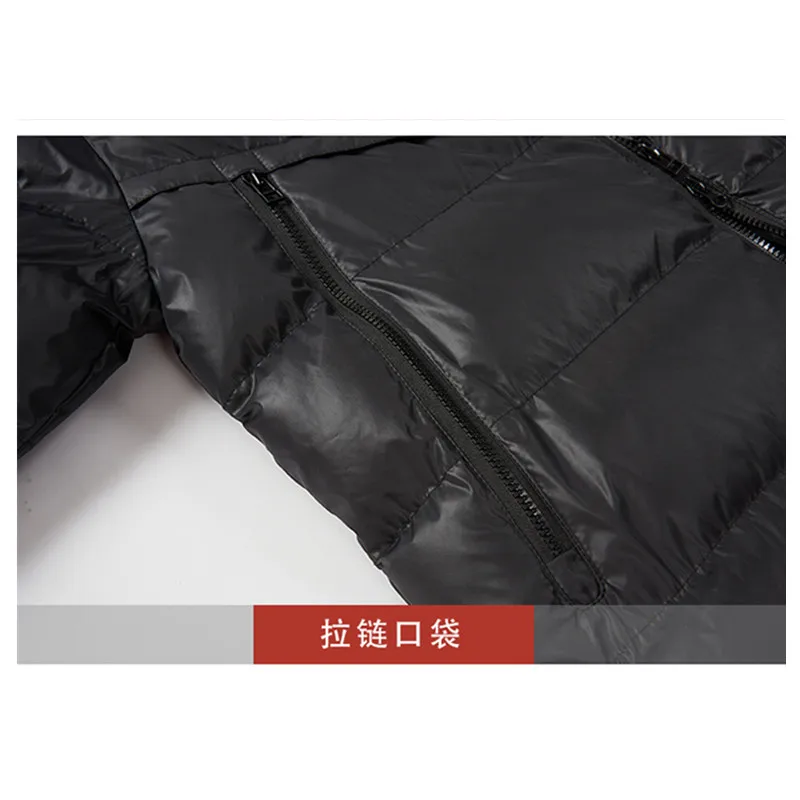 Фото Длинные черные Casacos De Inverno Masculino ветрозащитные утолщенные теплые хлопковые парки высокого качества, удобная мужская одежда на молнии №5