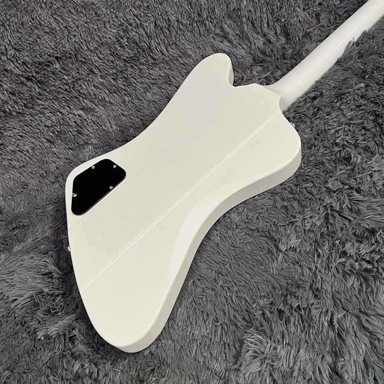 Фото Электрическая гитара Firebird, корпус из красного дерева, белый цвет, фингерборд из розового дерева, 22 лада, бесплатная доставка №2