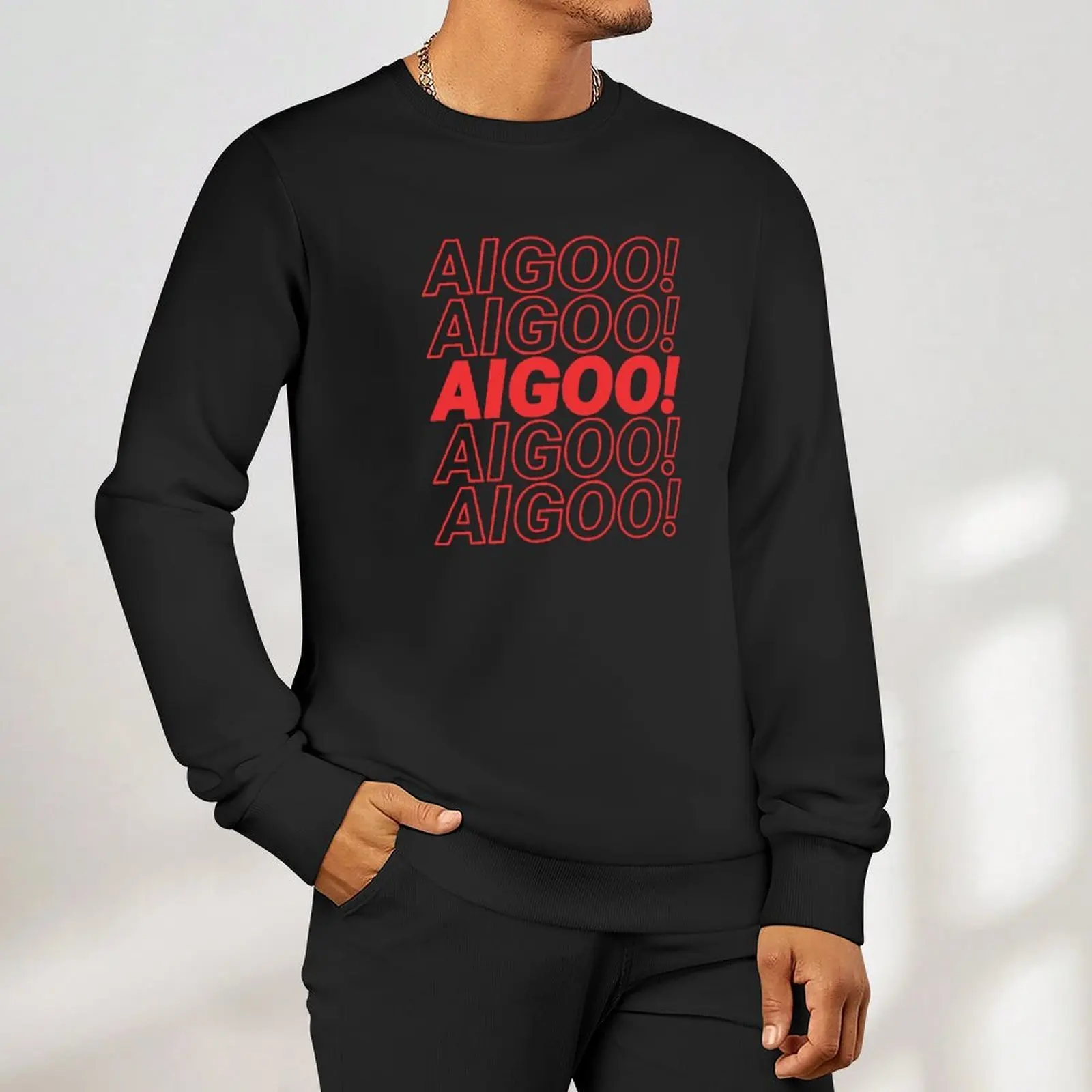 AIGOO (????) - Корейский звук для жарки или вызов. Пуловер, мужская одежда, корейская одежда, эстетические толстовки. (art.: 3920d215e262b) - 3920d215e262b