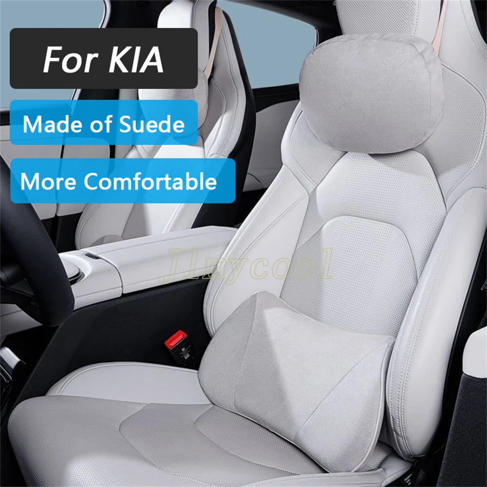 Для KIA GT Line Forte Seltos K5 Sportage Ceed Soul автокресло из пены с эффектом памяти, подушка для поясницы, аксессуар для внутреннего подголовника