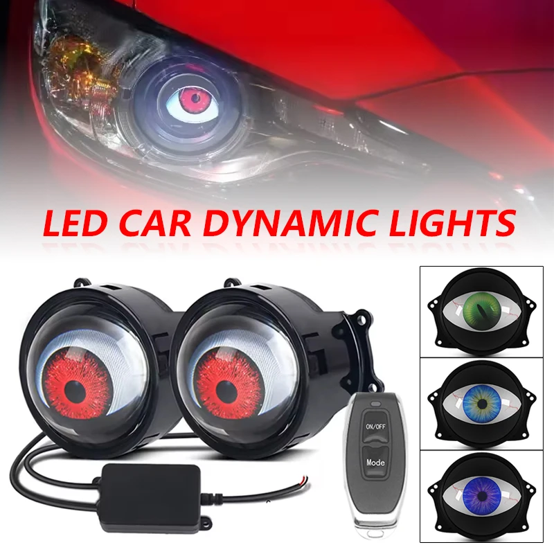 Dynamic Devil Eye Светодиодные Фары Для Автомобилей 2-в-1 Регулиálálál Frou Verbind Рынка Рынка Премиальные Изменения Torino ...