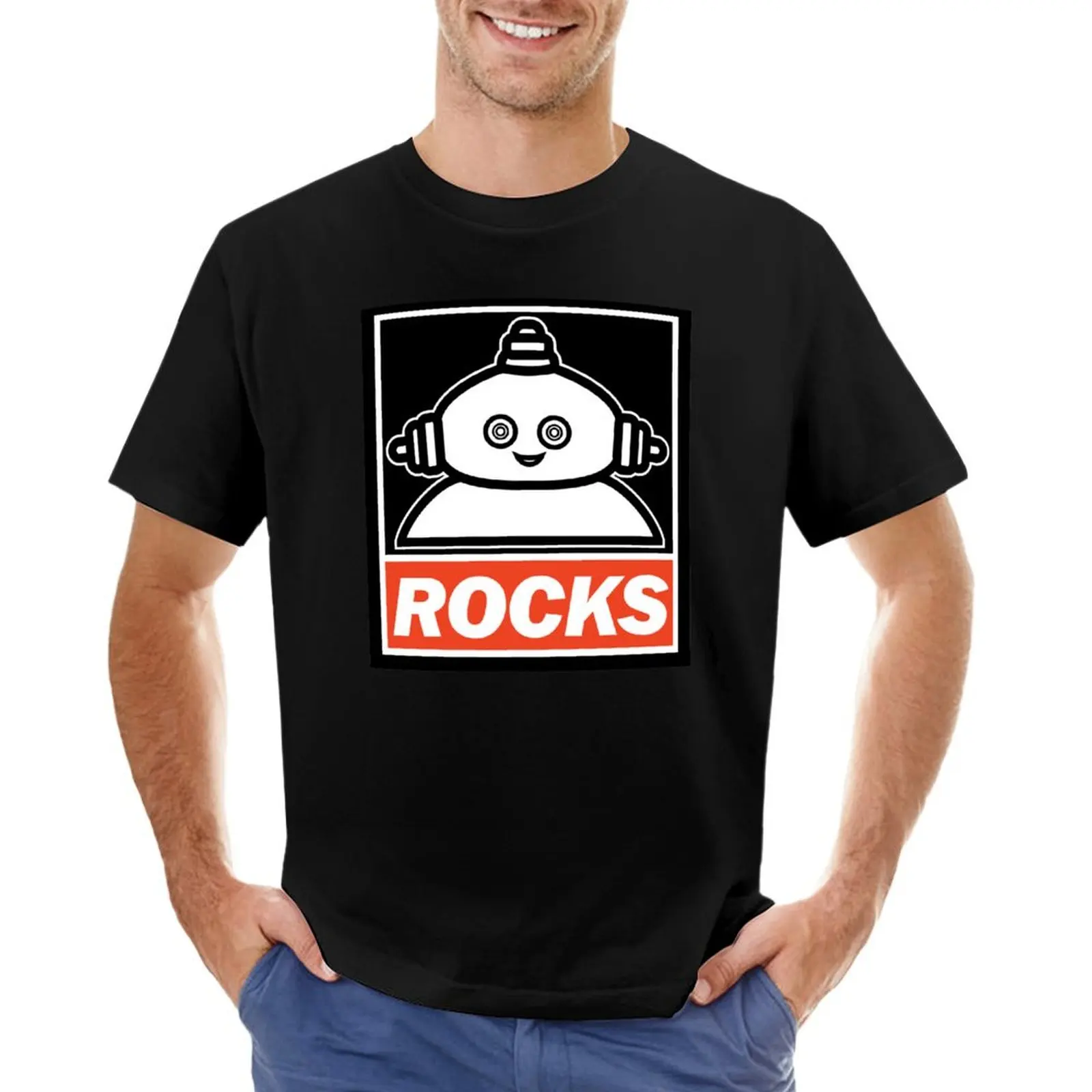 Makka Pakka - Rocks футболка винтажная одежда винтажная графическая Футболка мужская одежда высокие мужские футболки