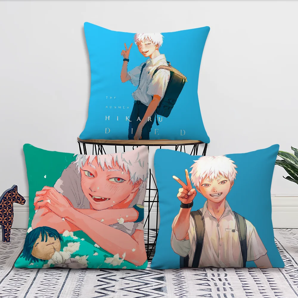 Фото Anime The summer hikaru died Pillow Case Living Room Headboard Bedroom Office Cushion Cushion Sofa Nap Time №3