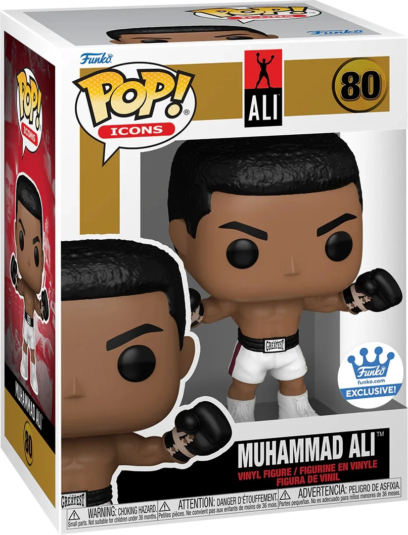 Фото Новый ПОП FUNKO! 2025 знаков: Мухаммед Али (оружители) Мухаммед Али # Фигурка 80, коллекция моделей, игрушки для подарков №2