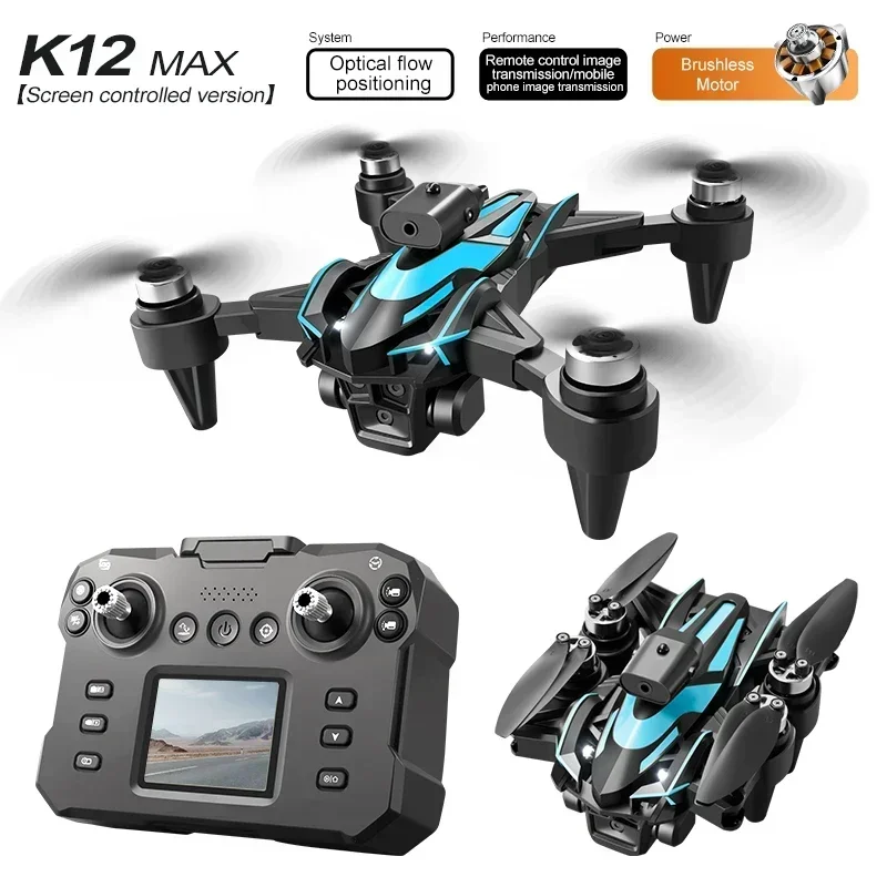 Квадрокоптер K12 Max с HD-камерой и бесщеточным Мотором
