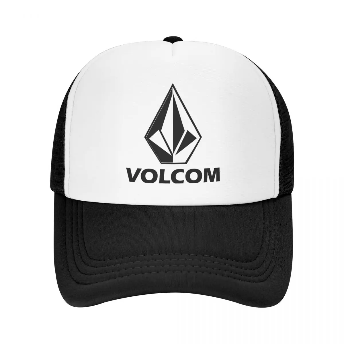 Кепка-тракер Volcom с логотипом из пенопласта, мужская и женская летняя бейсболка с охлаждающей сеткой, стильная Регулируемая шляпа от солнца