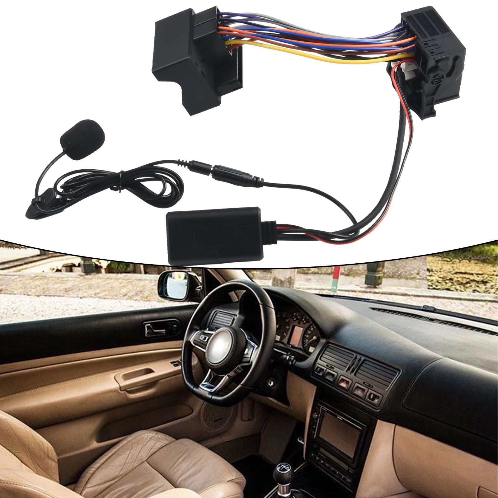 Автомобильный Bluetooth-Кабель-адаптер для Φ 310 для телефона 315 510 для Skoda JieRui-BT 5908 совместимый-Bluetooth музыкальный адаптер