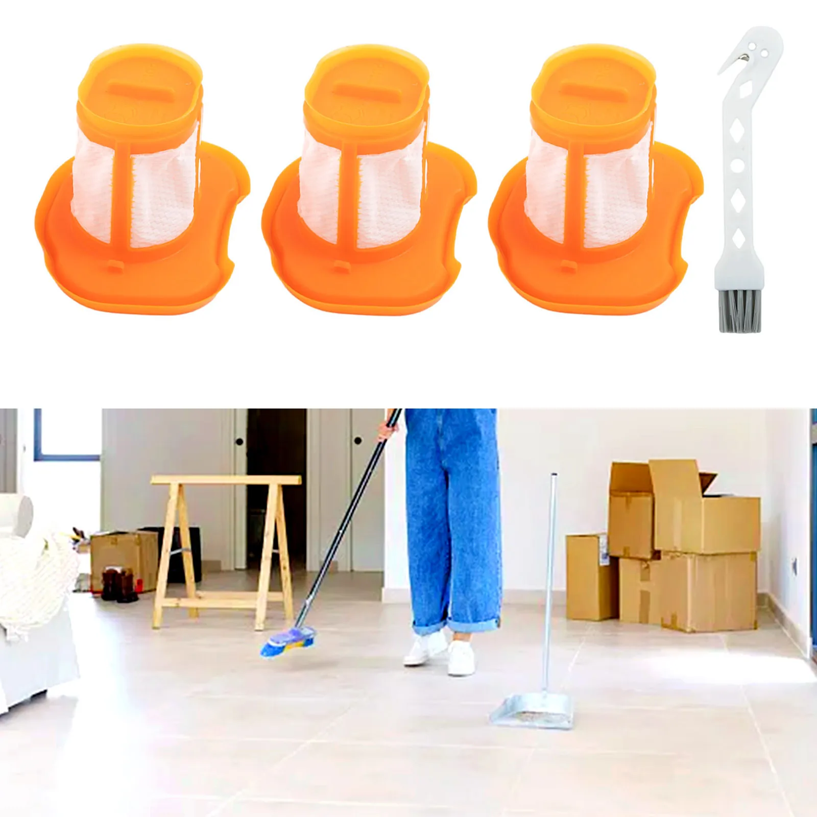 Фото Для фильтров Black Decker BHHV520BF BHHV520BFP Легко устанавливается, высокое качество с чистящей щеткой BHHV520BT BHHV520JF №2