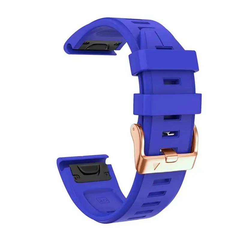 Мягкий силиконовый ремешок MAISITU для Garmin Fenix 7S5S Plus6Sрант 2SD2, 20 мм, быстрая посадка, с пряжкой из розового золота (art.: 3920ca0239e95) - 3920ca0239e95