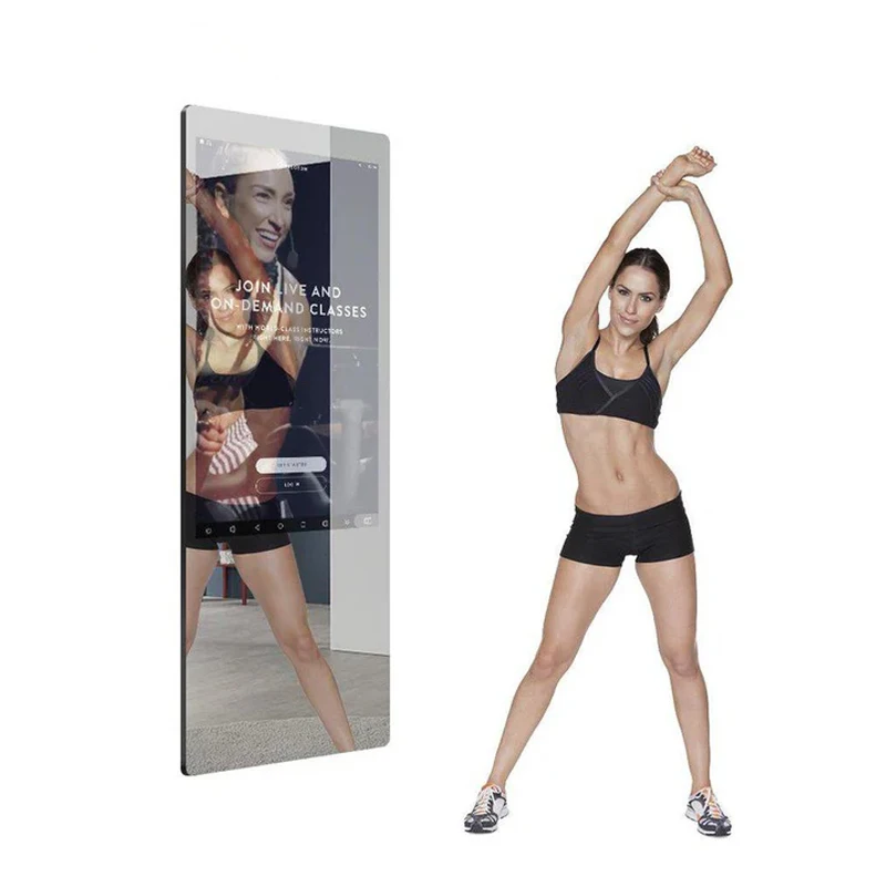 32-дюймовый Android ЖК-дисплей Magic Exercise Mirrorfitness настенный/вертикальный сенсорный экран умное зеркало для тренировок и фитнеса
