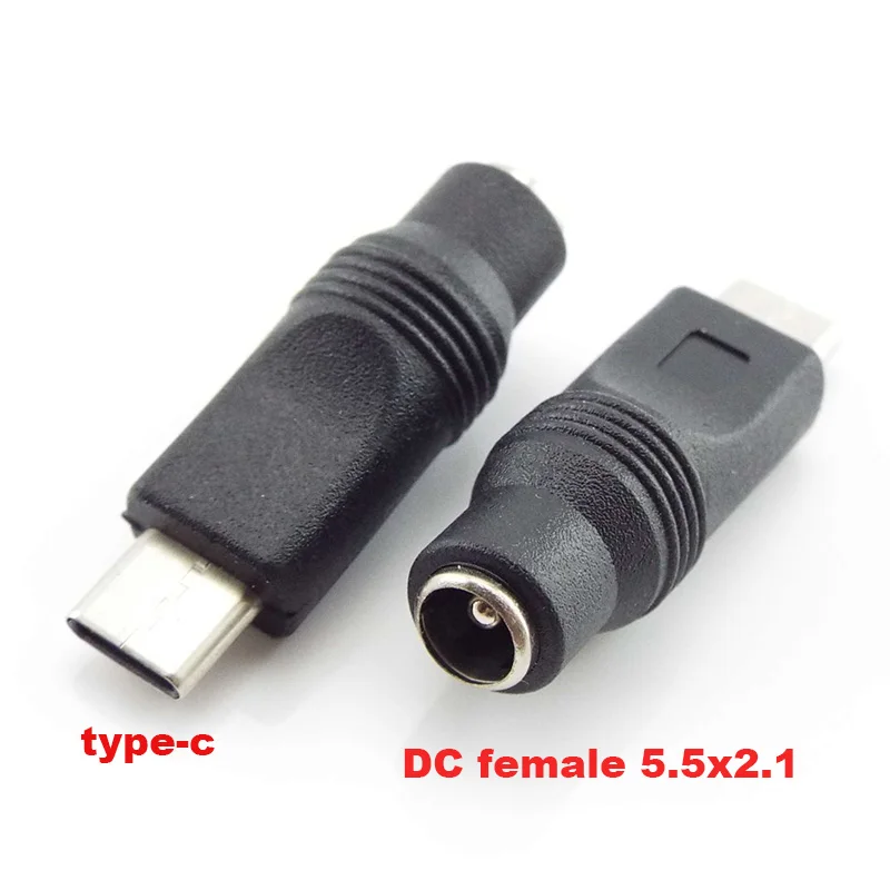 Гнездовой разъем питания постоянного тока 5,5*2,1 мм к USB 2,0 Штекерный разъем mirco type c гнездовой разъем 5 в конвертер адаптер для ноутбука (art.: 3920c2c9fab9d) - 3920c2c9fab9d