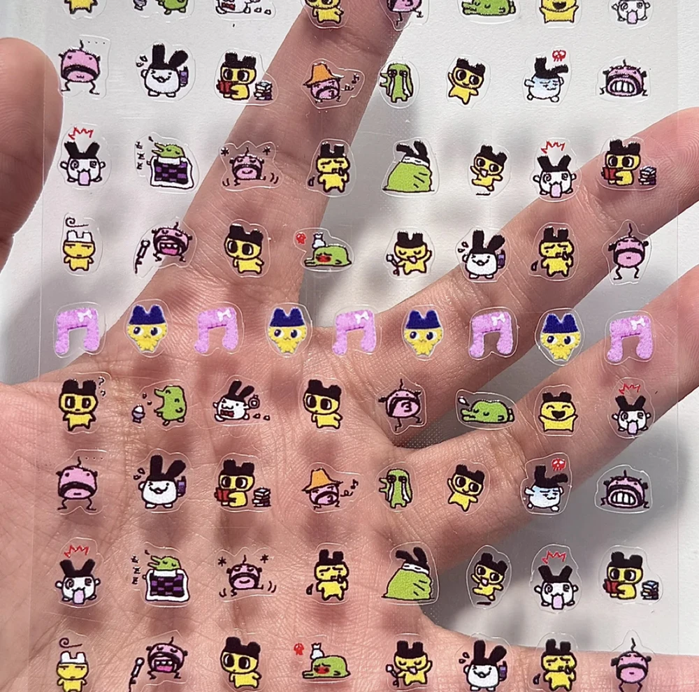 Фото Kawaii Mini Y2K sanrio Hello Kitty Ретро ультратонкий самоклеящийся слайдер маникюрная наклейка скрапбукинг блокнот декоративные наклейки №5