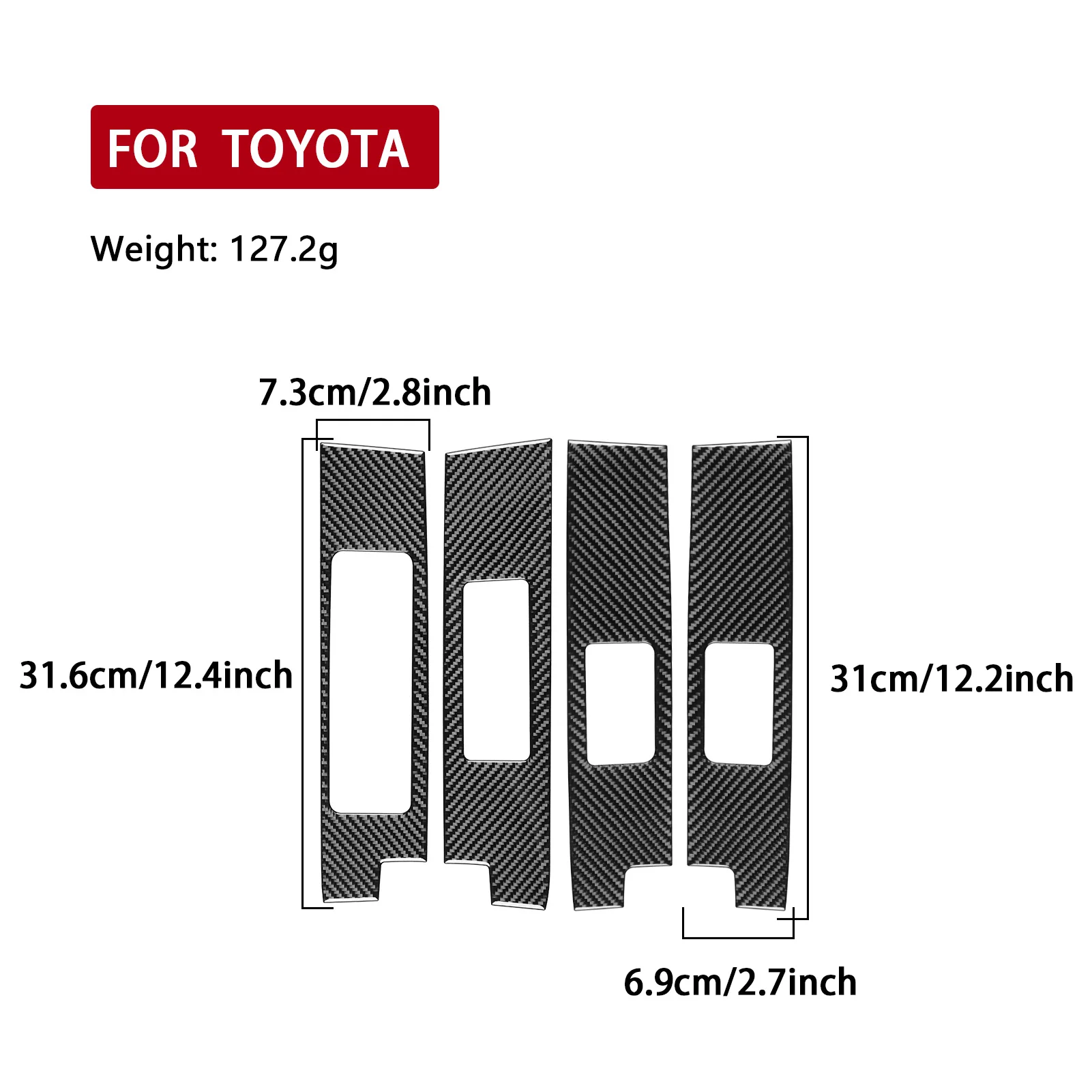 Для Toyota Tundra Sequoia 2022 + автомобильные аксессуары из углеродного волокна, центральная подъемная панель, внутренняя отделка, модифицированная наклейка