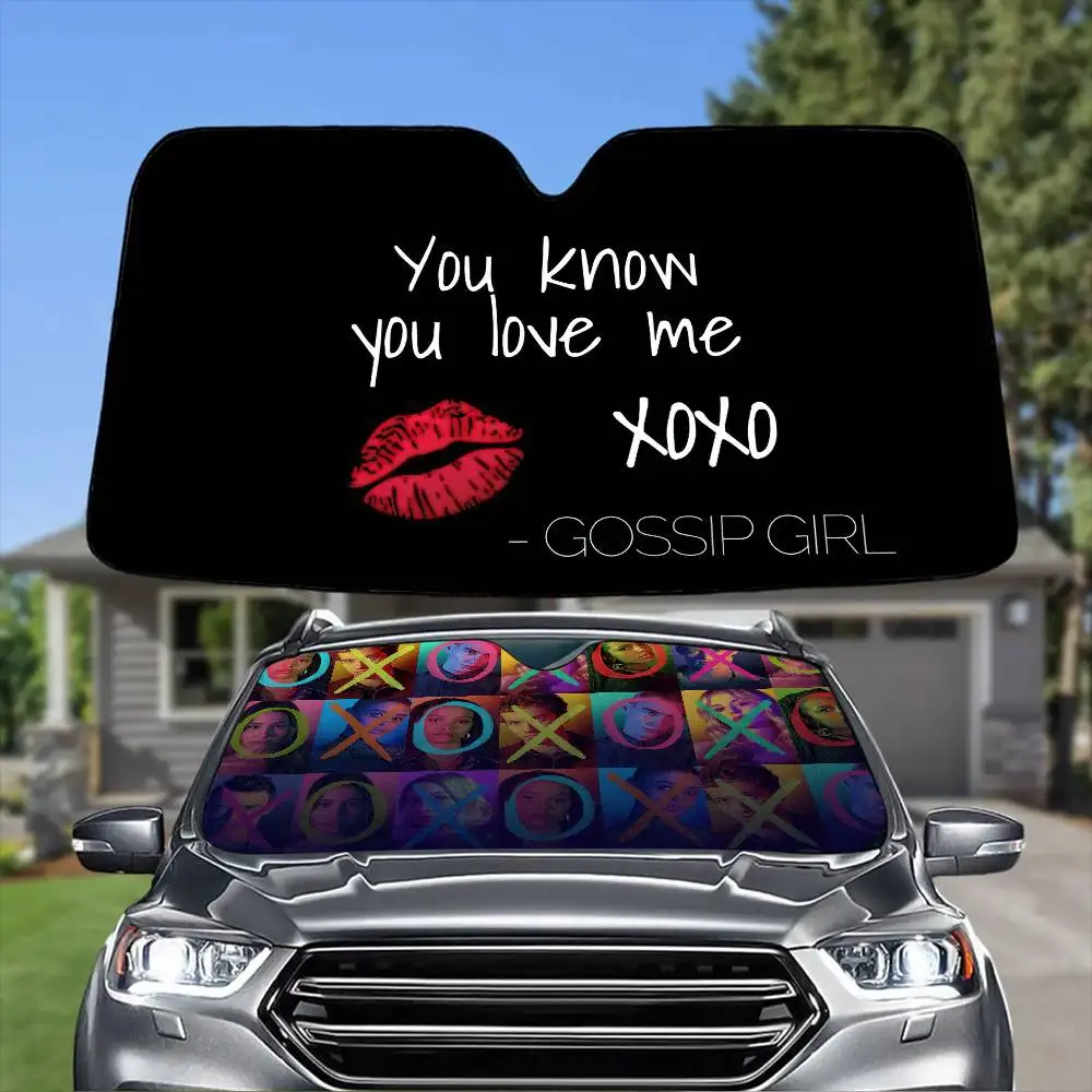 Классический ТВ-драма G-Gossip Girls, автомобильный солнцезащитный козырек, лобовое стекло, защита от ультрафиолета, передний козырек, солнцезащитный козырек, защитный чехол