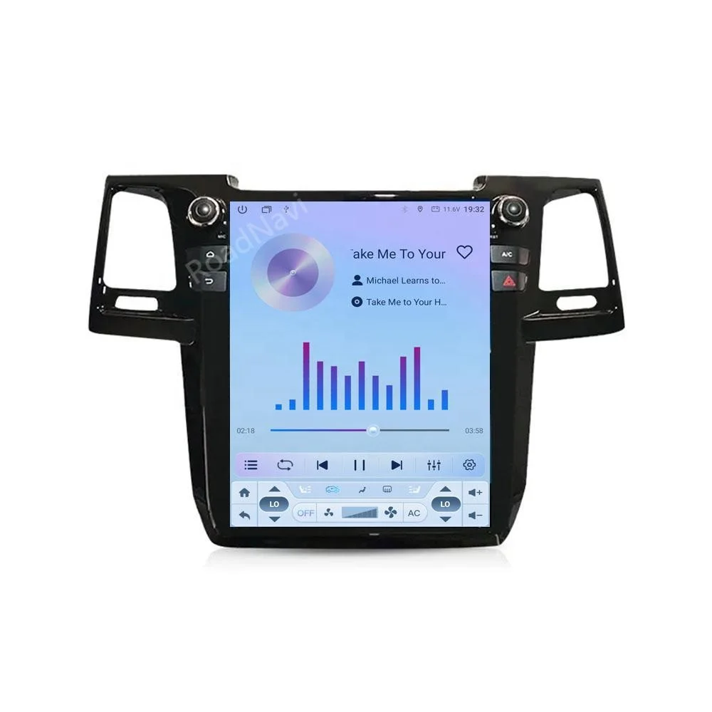Фото 12,1-дюймовый автомобильный мультимедийный плеер RoadNavi для Fortuner Hilux Revo 2008-2015 Android Carplay GPS Navi 4G 360 №4