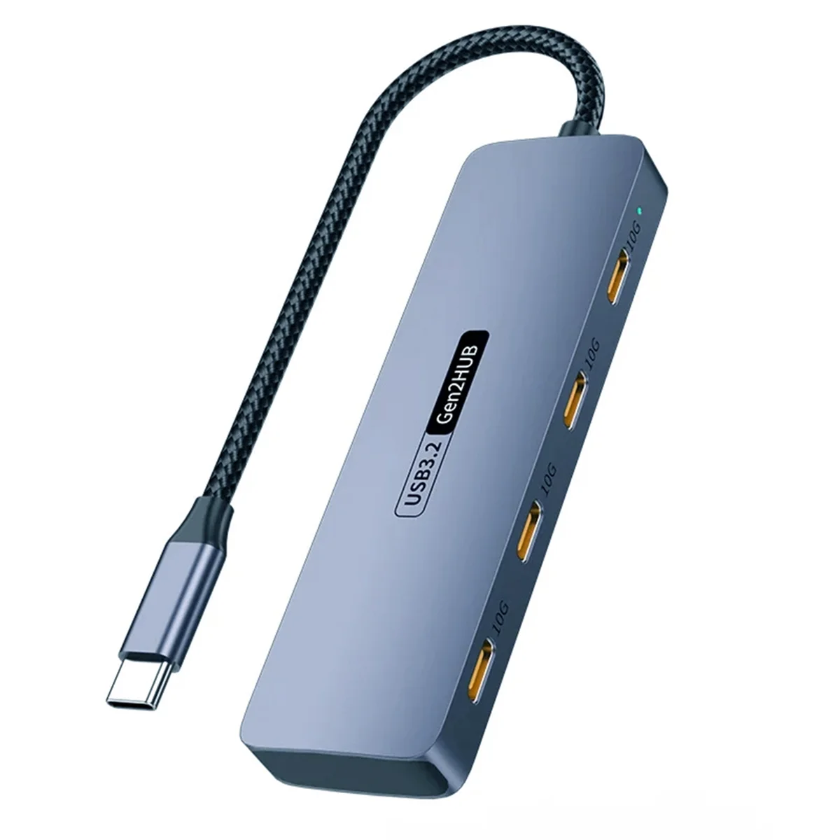Фото Высокоскоростной USB-разветвитель, 4 порта, 10 Гбит/с, USB Type-C 3,2 №3