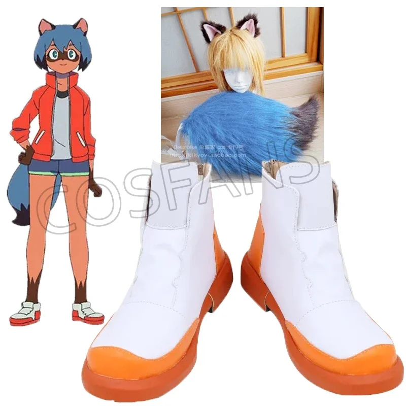 Совершенно новый костюм для косплея с животными Kagemori Michiru BNA, парик, перчатки с хвостом, спортивная обувь для косплея, ботинки BNA, реквизит на Хэллоуин