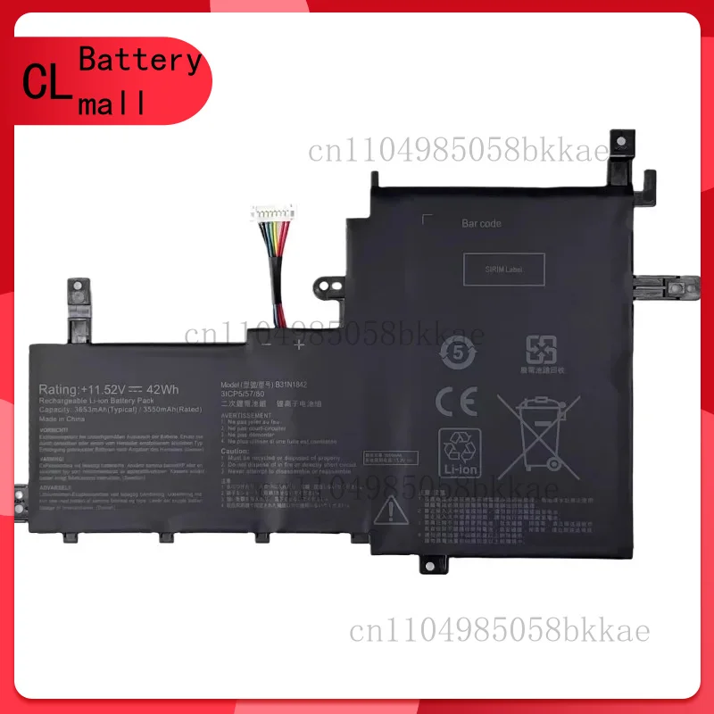 11.52 В 3653 мАч B31N1842 Аккумулятор для ноутбука ASUS VivoBook15 F513EA K513E KM513UA S531F S533UA X513EA X531FA X531FL M513IA S513EA