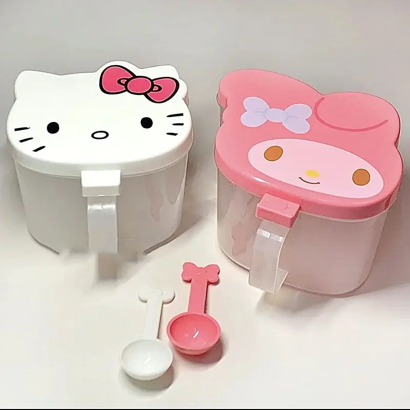MINISO Hello Kitty Kawaii аниме мультфильм бытовая влагостойкая кухонная соль MSG коробка для приправ соляная коробка с крышкой праздничные подарки