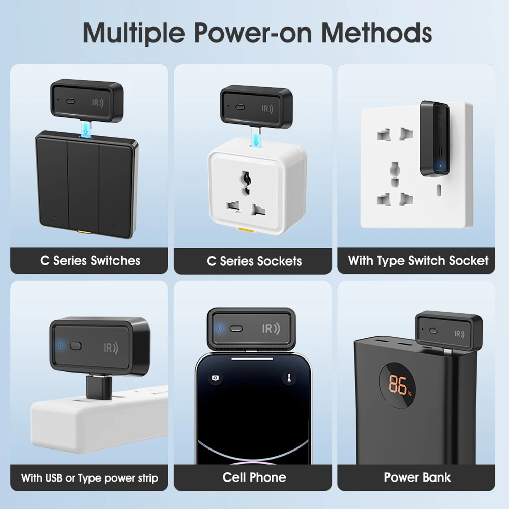 Для Tuya Smart WiFi инфракрасный пульт дистанционного управления ​   Type-C для умного дома Инфракрасный пульт дистанционного управления через приложение контролирует бытовую технику (art.: 3920ca2f9d24d) - 3920ca2f9d24d