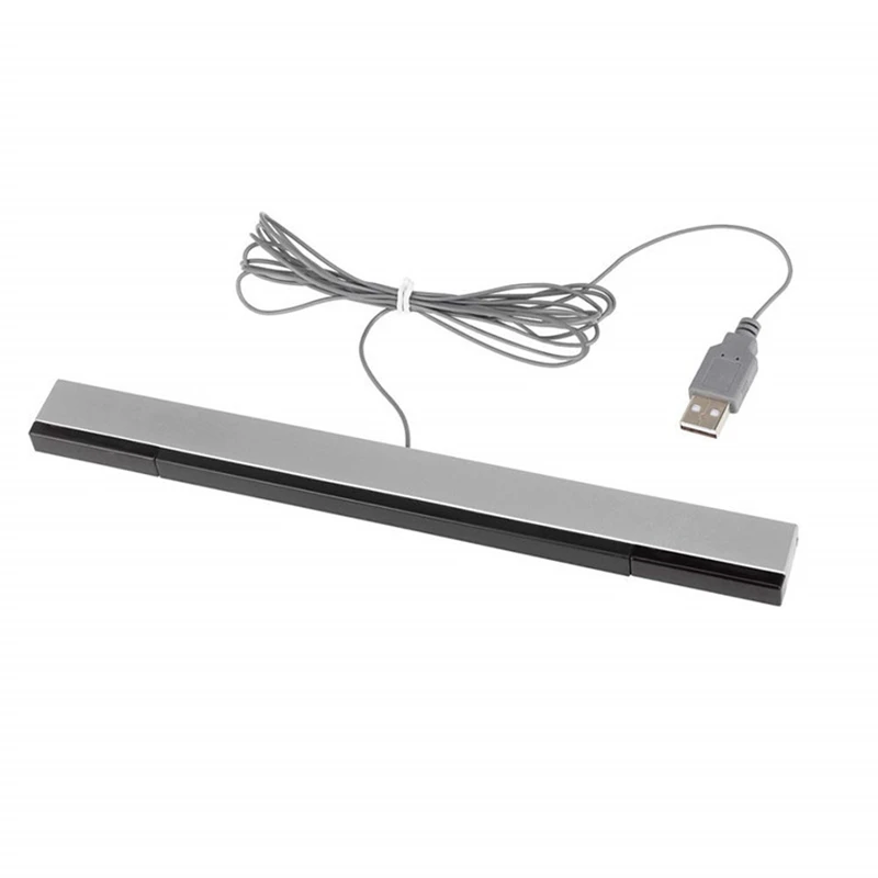 Проводной USB-датчик для WII, сменный инфракрасный датчик движения, приемник сигнала для Wii с подставкой