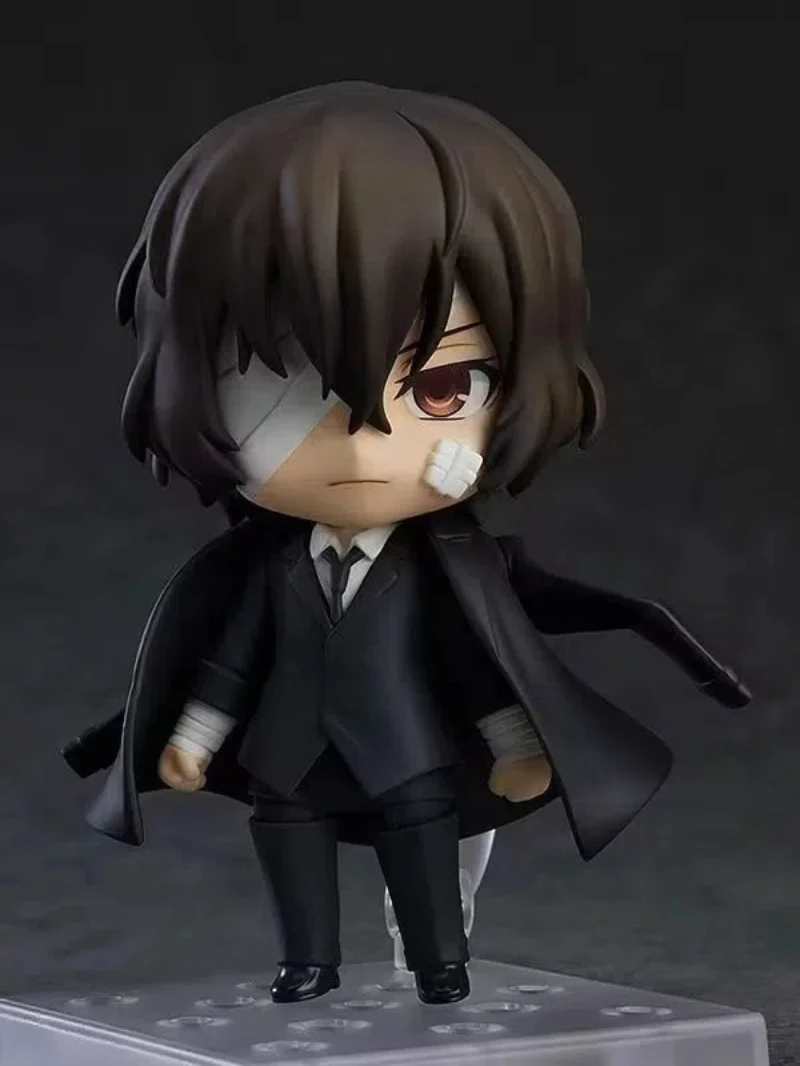 Фото 10 см аниме Bungo Stray Dogs dazai osamu Q версия совместные сменные фигурки ПВХ модель статуя декор стола игрушка в подарочной упаковке №2