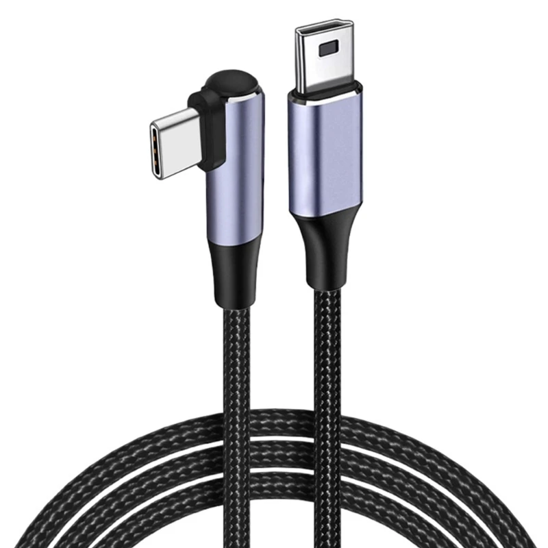 Кабель USB C — Mini USB Плетеный кабель USB C — Mini USB для зарядки, синхронизации данных, 1 м