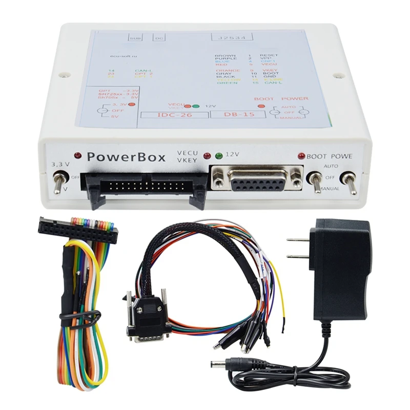 Флэш-память для телефона, флэш-память с помощью J2534, работает с ECU-программным устройством, блок питания с 3 переключателями, работающими с вилкой Стандарта США