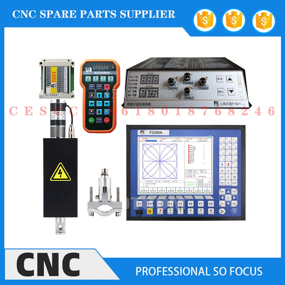 Фото Комплект Pengendali Plasma Thc Cnc F2300a Sistem Cnc 2 Sumbu F2300a/F1621p/Hp105/Jykb-100-dc24v-t3/F1510 Remote Control Nirkabel №2