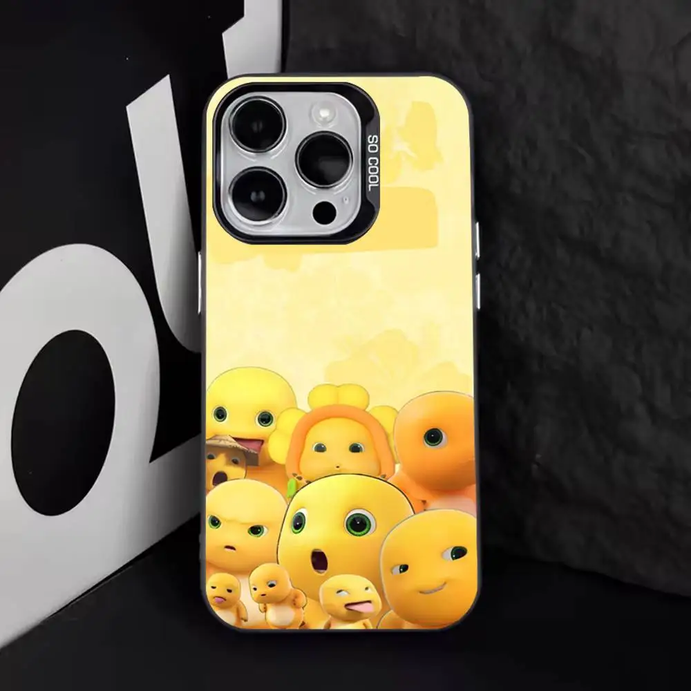 Фото Милый чехол для телефона N-Nailong для iPhone 16,15,14,13,12,11,8,7,Pro,Max,Plus,Mini,XS,SE Anti Fall Black Matte Hard №2