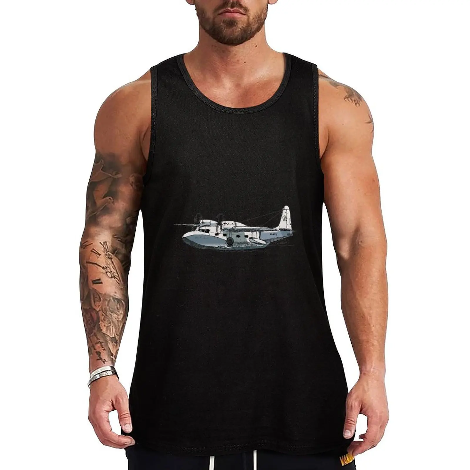 Grumman Mallard Daniel Bolton Flying Boat Tank Top летние мужские топы Мужские майки без рукавов Мужские футболки